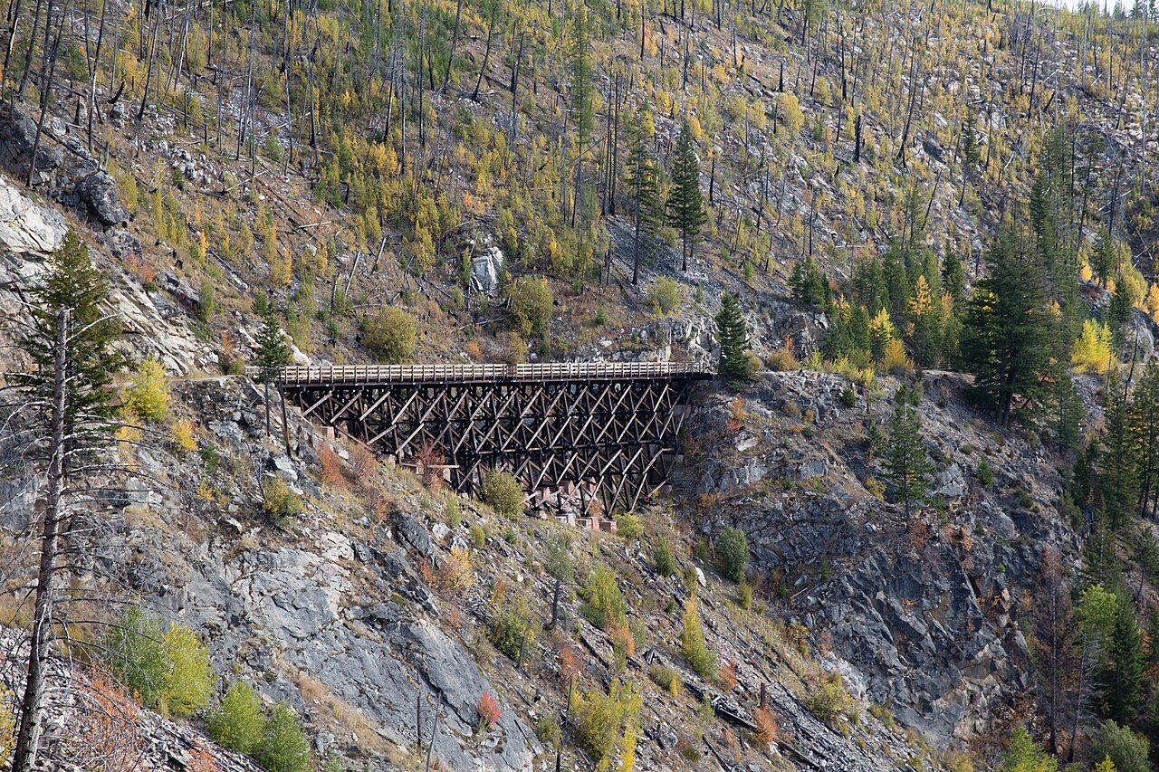 Myra Canyon trestles in the Okanagan